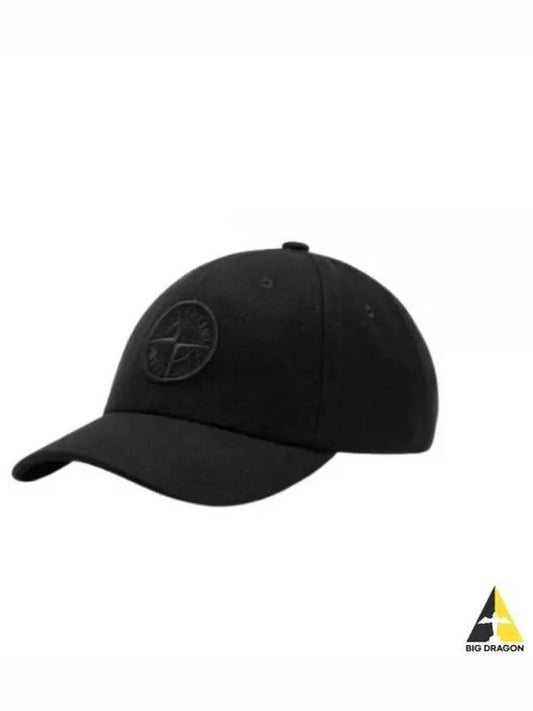 Compass Logo Ball Cap Black - STONE ISLAND - BALAAN 2