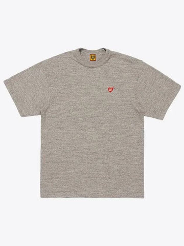 Heart badge short sleeve t shirt gray HM28CS030 - HUMAN MADE - BALAAN 1