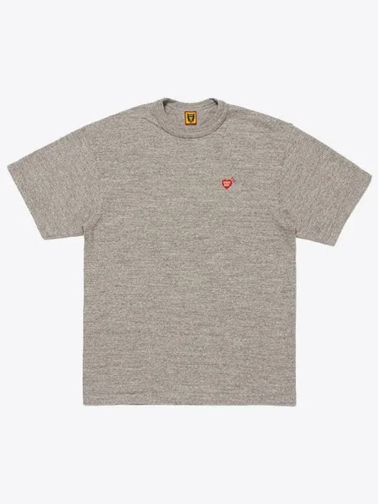 Heart badge short sleeve t shirt gray HM28CS030 - HUMAN MADE - BALAAN 1