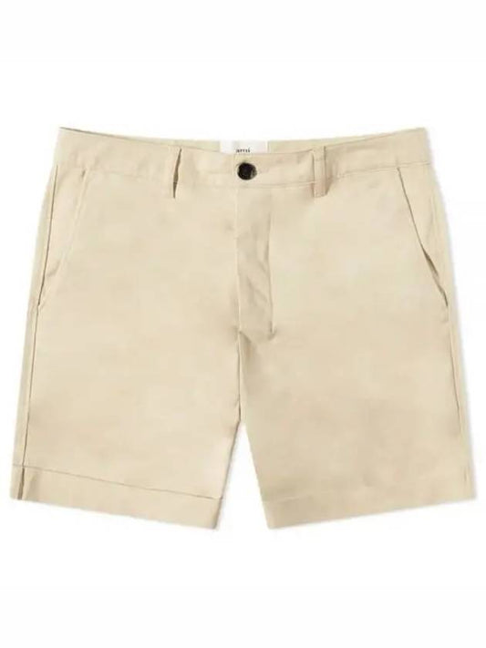 Men's Chino Shorts Vanilla - AMI - BALAAN 2