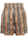 Icon Stripe Shorts Beige - BURBERRY - BALAAN.