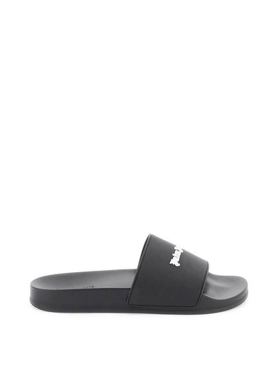 Logo Slippers Black - PALM ANGELS - BALAAN 2