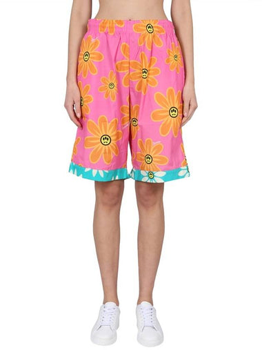 SUNFLOWER PRINT BERMUDA SHORTS - CLAIRE BARROW - BALAAN 1