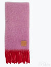 Mohair Wool Scarf Pink Red - LOEWE - BALAAN 2