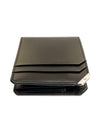 Metal Logo Leather Bifold Wallet Black - MONTBLANC - BALAAN.