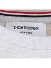 Classic Loopback Terry Tonal 4-Bar Relaxed Fit Crewneck Sweatshirt Pale Grey - THOM BROWNE - BALAAN 5