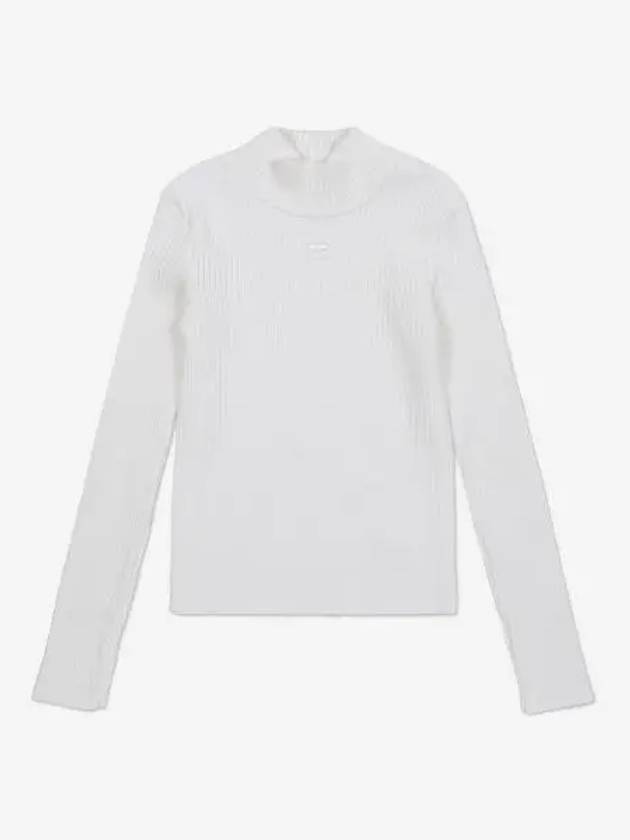 Women's Ribbed Knit Top White - COURREGES - BALAAN 2