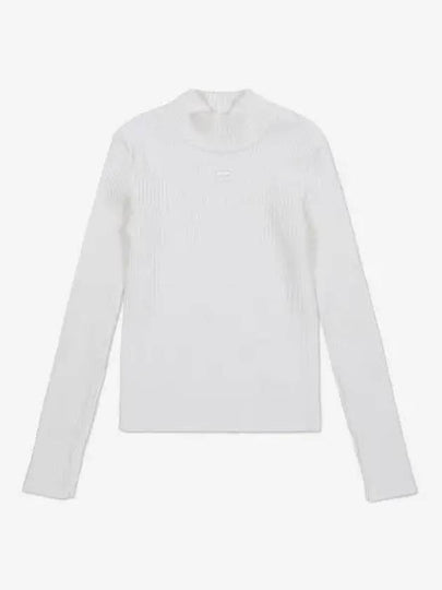 Women's Ribbed Knit Top White - COURREGES - BALAAN 2