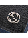 GG Interlocking Two-Tone Bifold Wallet Blue Black - GUCCI - BALAAN 10