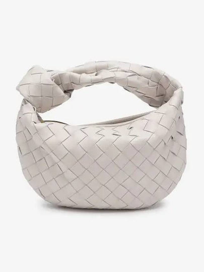 Jodie Intrecciato Small Tote Bag Chalk - BOTTEGA VENETA - BALAAN 2