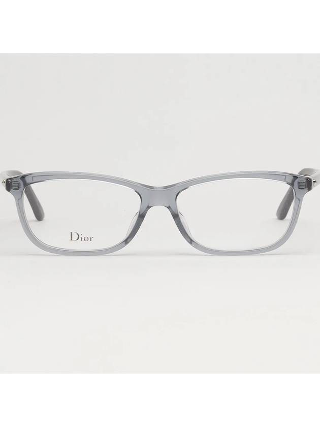 Glasses frame MONTAIGNE56 KB7 gray transparent horn - DIOR - BALAAN 3