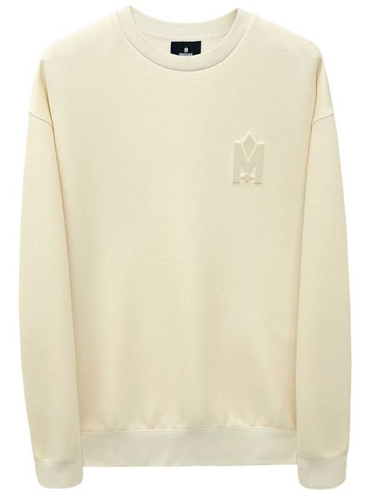 Max Crew Neck Double Face Jersey Sweatshirt Cream - MACKAGE - BALAAN.