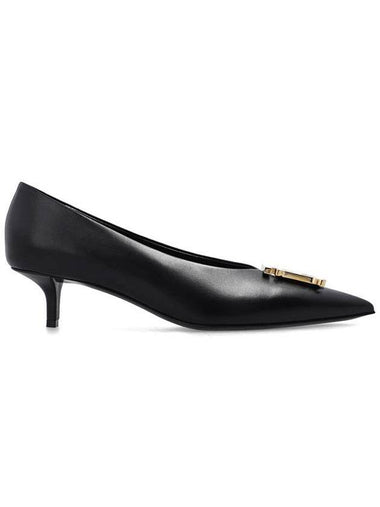 TB  Monogram Point Toe Pumps Black - BURBERRY - BALAAN 1