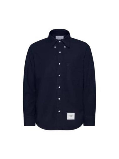 Oxford Armband Long Sleeve Shirt Navy - THOM BROWNE - BALAAN 2