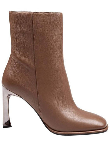 Michael Kors Leather Ankle Boot - MICHAEL KORS - BALAAN 1