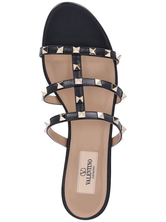 Valentino Garavani Sandals Black - VALENTINO - BALAAN 5