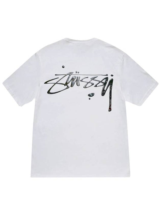 Mercury Short Sleeve T-Shirt White - STUSSY - BALAAN 2