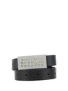 Numeric Logo Buckle Tag Leather Belt Black - MAISON MARGIELA - BALAAN 2