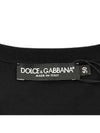 Logo Patch Crew Neck Cotton Short Sleeve T-Shirt Black - DOLCE&GABBANA - BALAAN 6