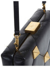 Roman Stud Minaudi?re Clutch Bag Black - VALENTINO - BALAAN.