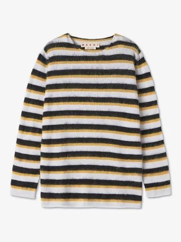 Striped Wool Knit Top White - MARNI - BALAAN 2