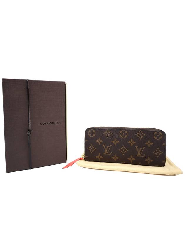 Women s Louis Vuitton M60742 Monogram Canvas Fuchsia Clemence Wallet Long gt Gangbuk used luxury goods - LOUIS VUITTON - BALAAN 3