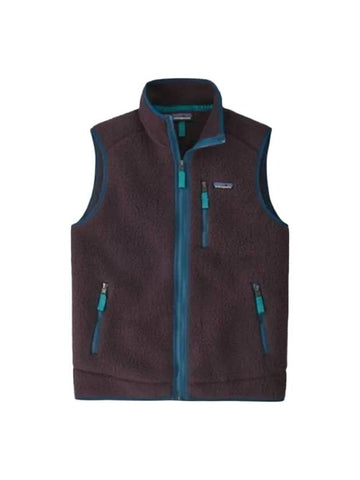 Men's Retro Pile Vest Obsidian Plum - PATAGONIA - BALAAN 1