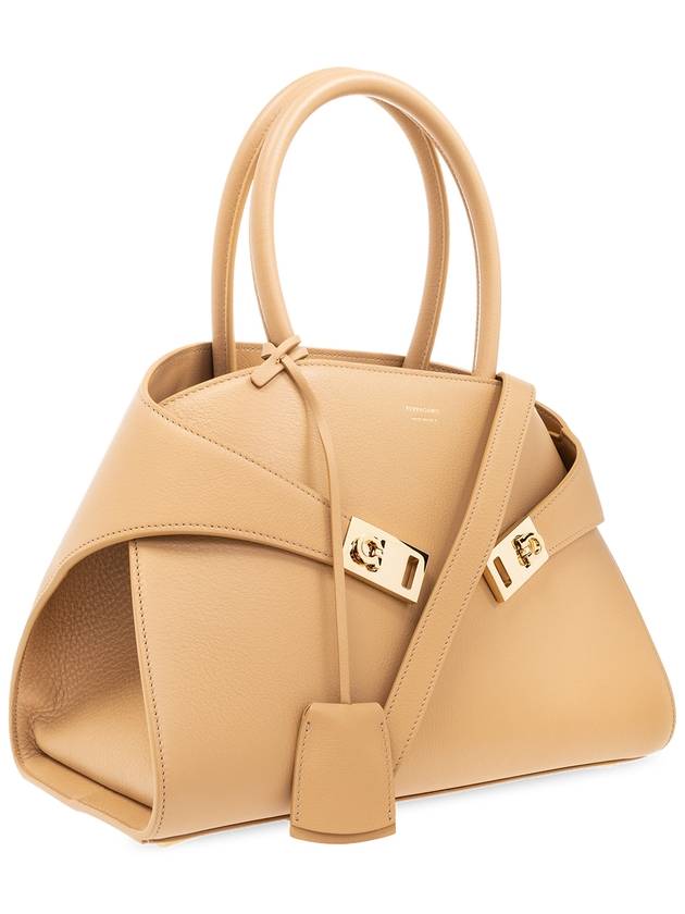 FERRAGAMO ‘Hug’ Shoulder Bag, Women's, Beige - SALVATORE FERRAGAMO - BALAAN 4