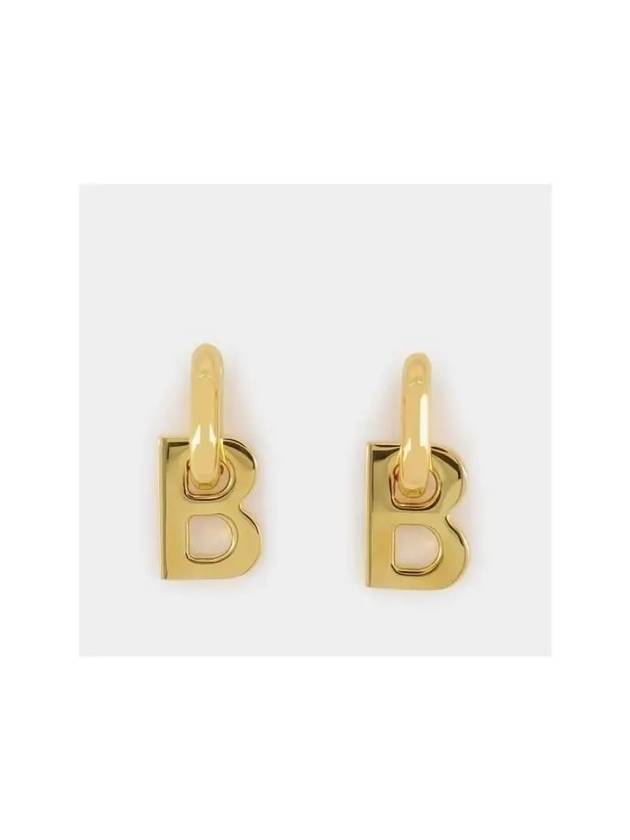 B Earrings Gold - BALENCIAGA - BALAAN 2