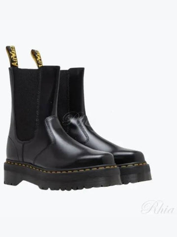 2976 High Quad Squared Chelsea Boots Shoes Unisex 31151001 BLACK - DR. MARTENS - BALAAN 1