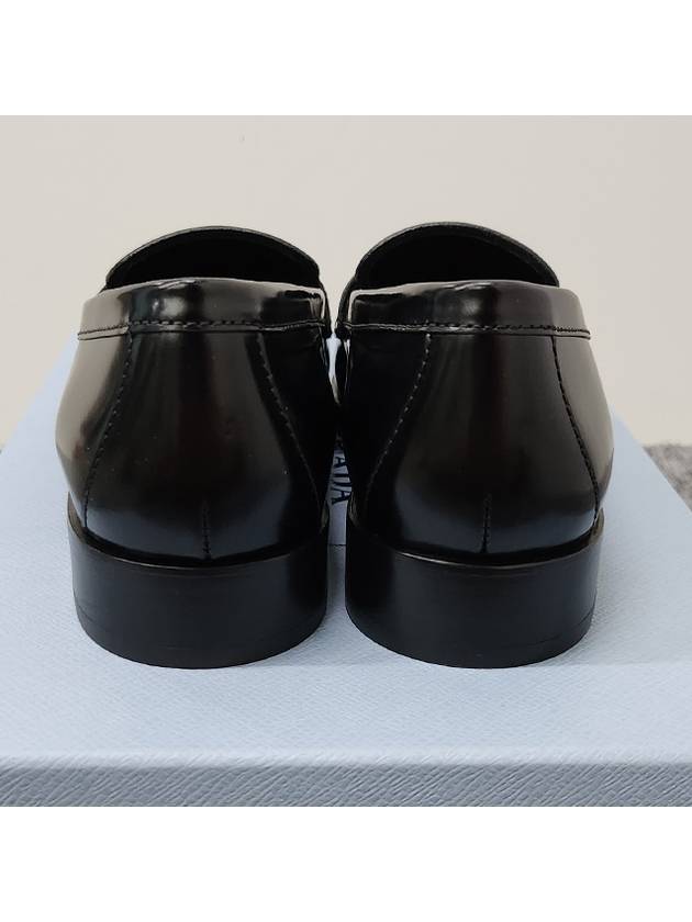 Brushed Leather Loafers Black - PRADA - BALAAN 7