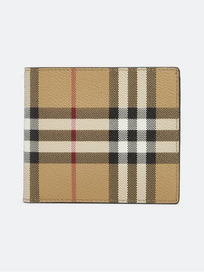 Men's Vintage Check Half Wallet Beige - BURBERRY - BALAAN 2