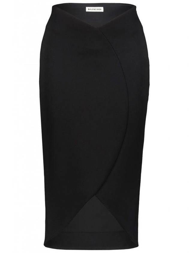 stretch viscose blend pencil skirt black - BALENCIAGA - BALAAN 2