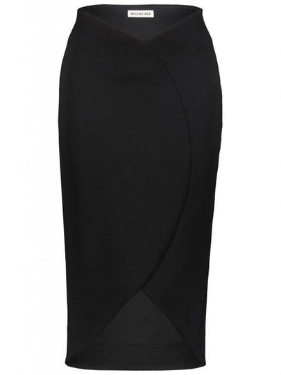 stretch viscose blend pencil skirt black - BALENCIAGA - BALAAN 2