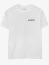 Cotton Logo Short Sleeve T-Shirt White - BURBERRY - BALAAN 2