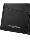 Stitched Bi-Fold Leather Card Wallet Black - MAISON MARGIELA - BALAAN 5