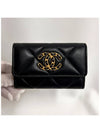 19 Gold Hardware Lambskin Flap Card Wallet Black - CHANEL - BALAAN 4