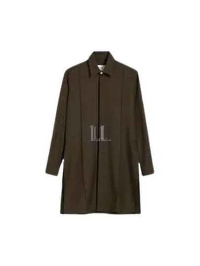 Long Pintuck Long Sleeve Shirt Dark Coffee - AMI - BALAAN 2