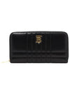 Quilted Leather Lola Ziparound Wallet Black Light Gold - BURBERRY - BALAAN 3