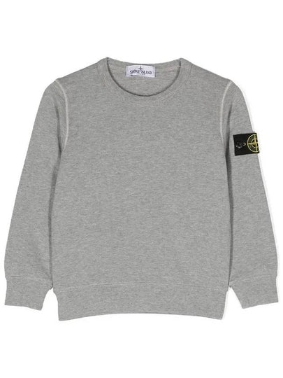 Kids Wappen Patch Basic Sweatshirt Grey - STONE ISLAND - BALAAN 2