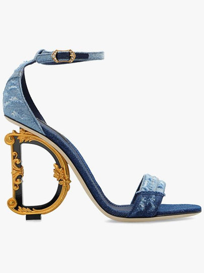 denim patchwork DG detail sandal heel - DOLCE&GABBANA - BALAAN 2