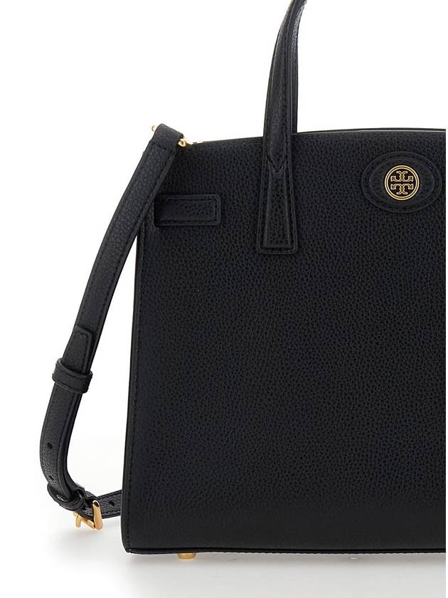 Robinson Small Tote Bag Black - TORY BURCH - BALAAN 4