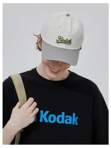 KODAK Apparel Lettering Combi Relax Fit Ball Cap CHARCOAL - KODO - BALAAN 1