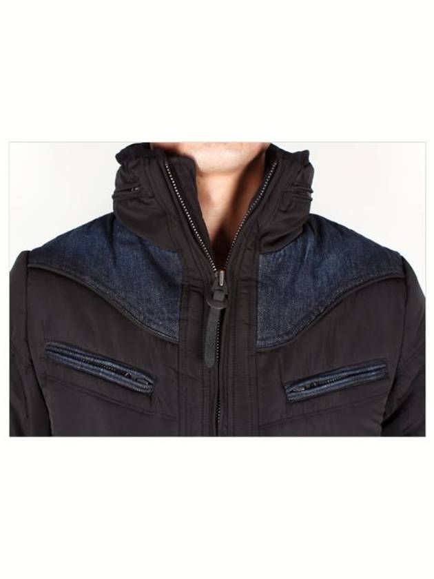 Men WENNO Down Jacket Black 900 - DIESEL - BALAAN 7