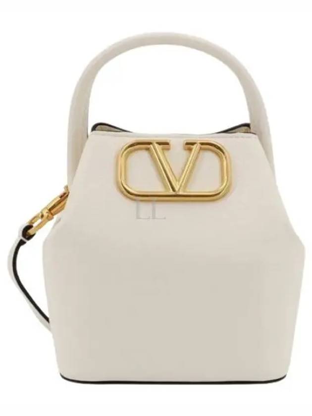 V Logo Signature Women s Bucket Bag P0Y08VNL 098 - VALENTINO - BALAAN 1