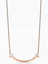 Tiffany T Smile Medium Pendant Rose Gold - TIFFANY & CO. - BALAAN 3