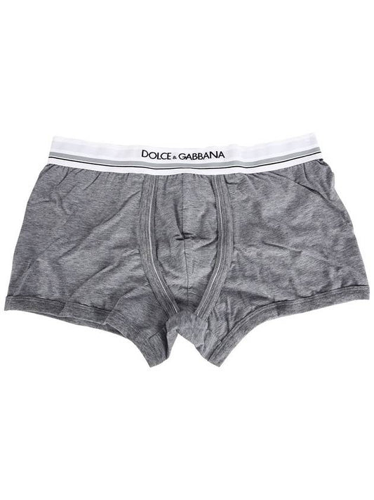 Logo Band Cotton Briefs Grey - DOLCE&GABBANA - BALAAN 2