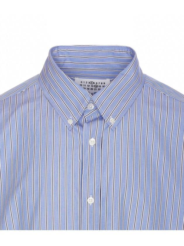 Oxford Long Sleeve Shirt Blue - MAISON MARGIELA - BALAAN 5