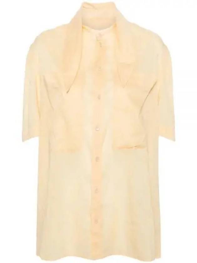 Women's GD Cotton Voile Fouled Shirt Yellow - LEMAIRE - BALAAN 2