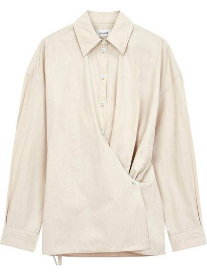 Straight Collar Twisted Shirt Dusty Rose - LEMAIRE - BALAAN 2